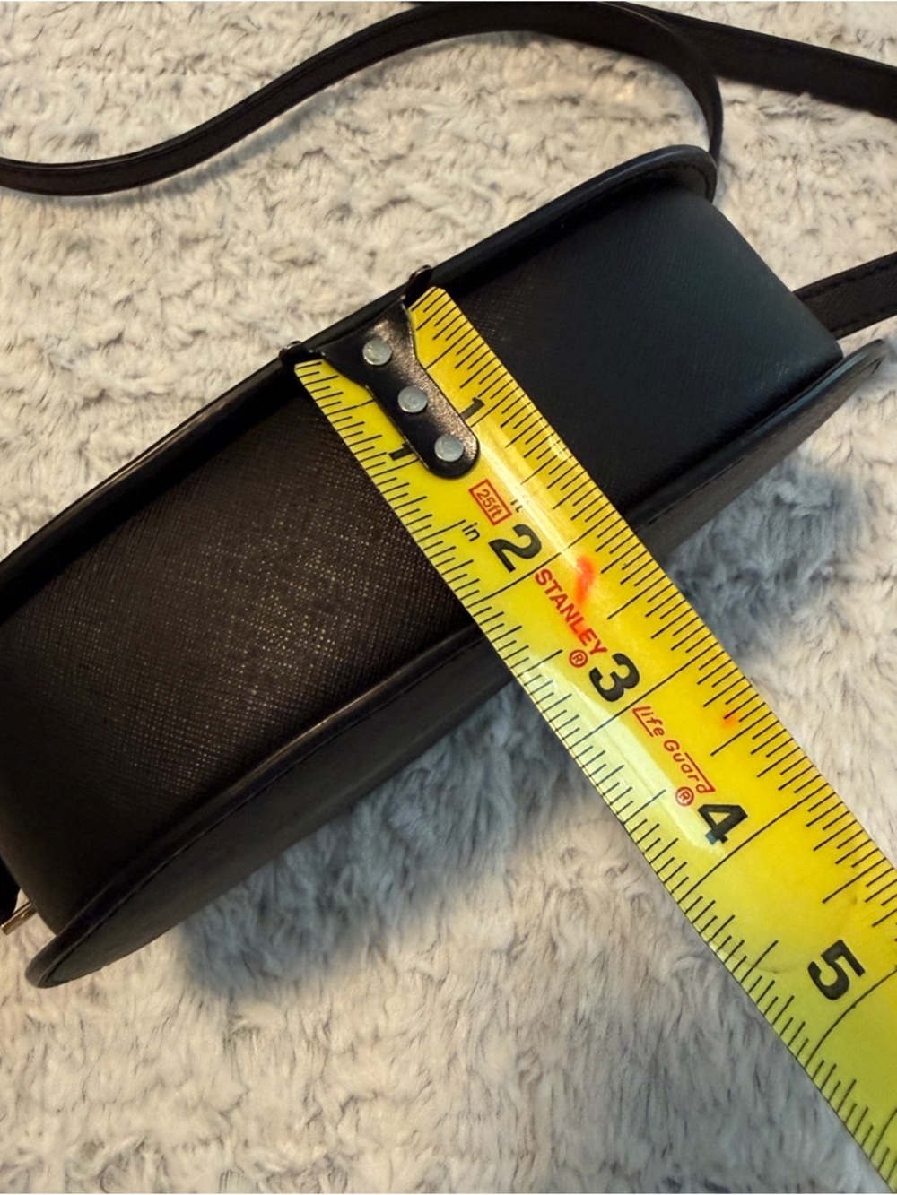 Michael Kors Black Saffiano Oval Crossbody with Gold Hardware - Picture 4 of 8